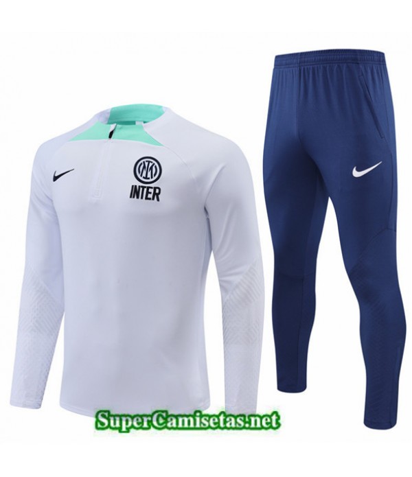 Tailandia Camiseta Chandal Inter Milan Blanco/azul 2022/23