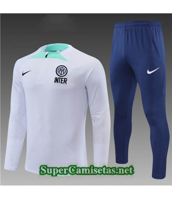 Tailandia Camiseta Chandal Inter Milan Niño Blanco/azul 2022/23