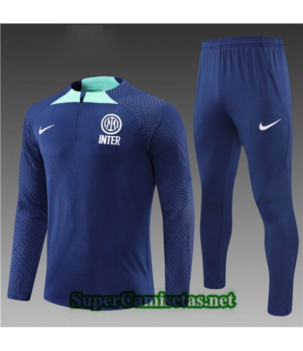 Tailandia Camiseta Chandal Inter Milan Player Niño Azul Profundo 2022/23