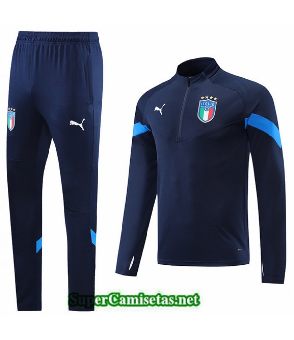 Tailandia Camiseta Chandal Italia Azul Profundo 2022/23