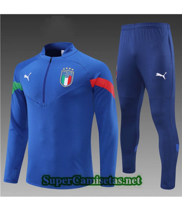 Tailandia Camiseta Chandal Italia Niño Azul 2022/23