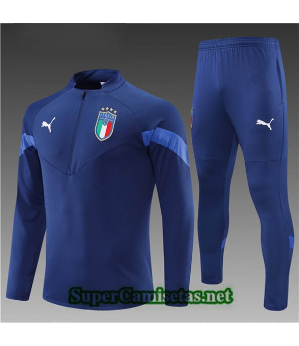 Tailandia Camiseta Chandal Italia Niño Azul Profundo 2022/23