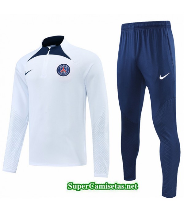 Tailandia Camiseta Chandal Paris Psg Blanco/azul 2022/23