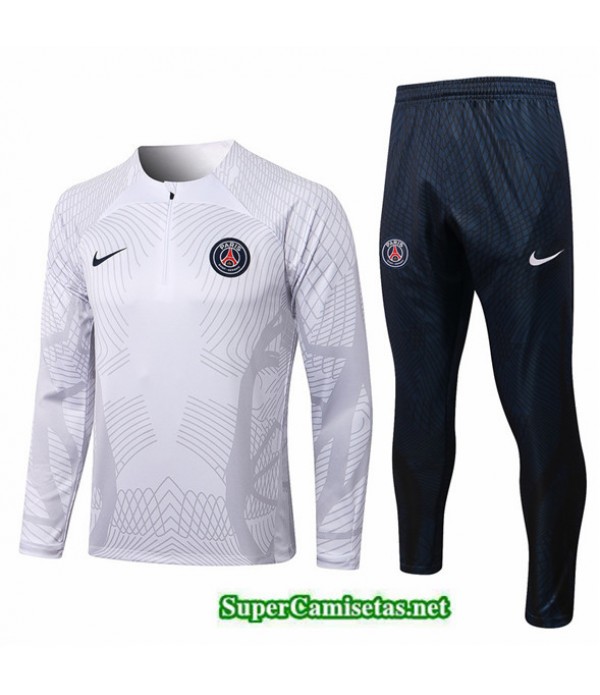 Tailandia Camiseta Chandal Paris Psg Blanco/azul Profundo 2022/23