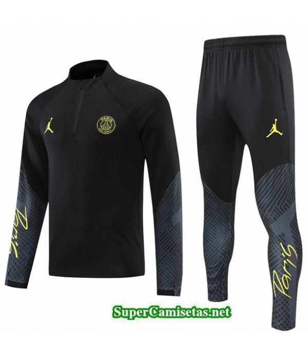 Tailandia Camiseta Chandal Paris Psg Negro 2022/23
