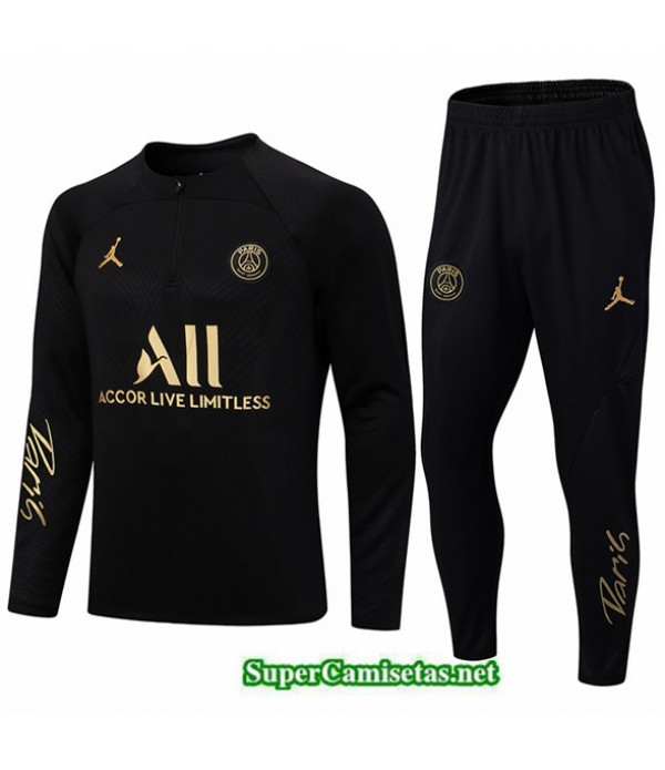 Tailandia Camiseta Chandal Paris Psg Negro 2022/23
