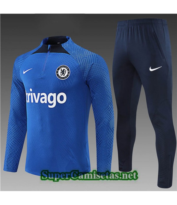 Tailandia Camiseta Chandal Player Chelsea Niño Azul/negro 2022/23