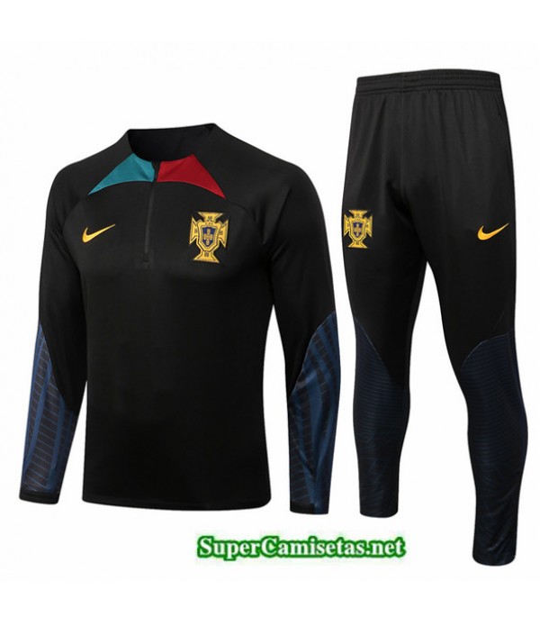 Tailandia Camiseta Chandal Portugal Negro 2022/23