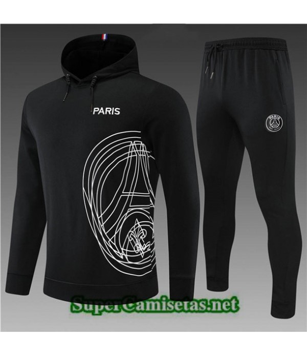 Tailandia Camiseta Chandal à Capuche Paris Psg Niño Negro 2022/23
