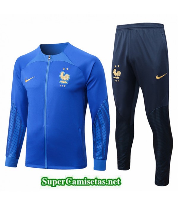 Tailandia Camiseta Chaqueta Chandal Francia Azul 2022/23
