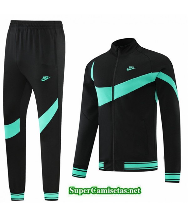 Tailandia Camiseta Chaqueta Chandal Nike Negro 202...