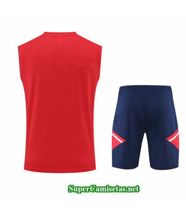 Tailandia Camiseta Kit De Entrenamiento Arsenal Debardeur Rojo/azul Profundo 2022/23