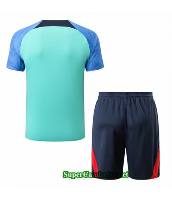 Tailandia Camiseta Kit De Entrenamiento Barcelona Azul 2022/23