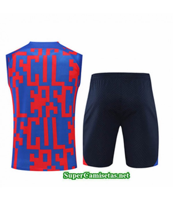 Tailandia Camiseta Kit De Entrenamiento Barcelona Debardeur Rojo/azul/azul Profundo 2022/23