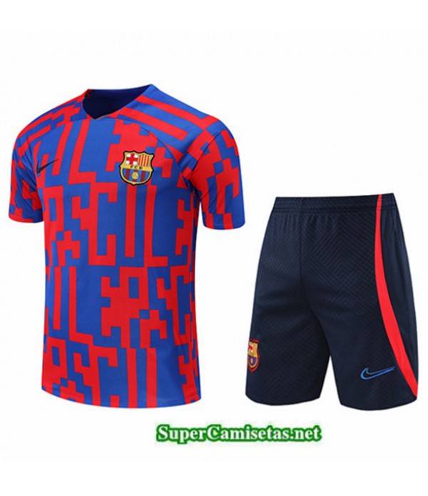 Tailandia Camiseta Kit De Entrenamiento Barcelona Rojo/azul Profundo 2022/23