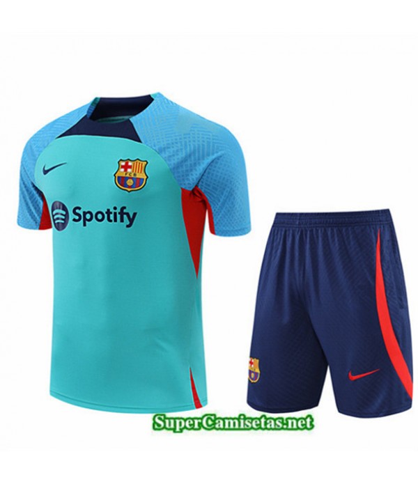 Tailandia Camiseta Kit De Entrenamiento Barcelona Verde 2022/23