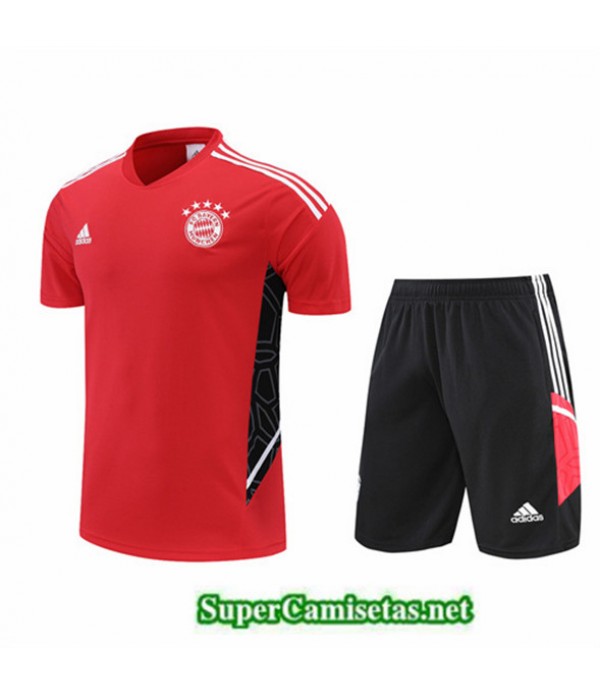 Tailandia Camiseta Kit De Entrenamiento Bayern Munich Rojo/negro 2022/23