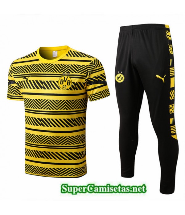 Tailandia Camiseta Kit De Entrenamiento Borussia Dortmund Amarillo/negro 2022/23
