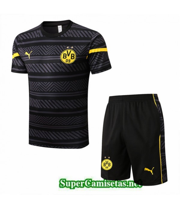 Tailandia Camiseta Kit De Entrenamiento Borussia Dortmund Negro 2022/23