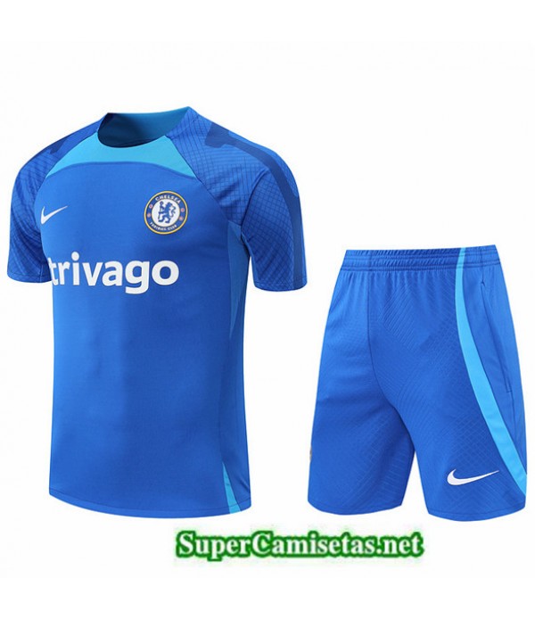Tailandia Camiseta Kit De Entrenamiento Chelsea Azul 2022/23