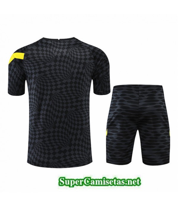 Tailandia Camiseta Kit De Entrenamiento Chelsea Negro/gris 2022/23