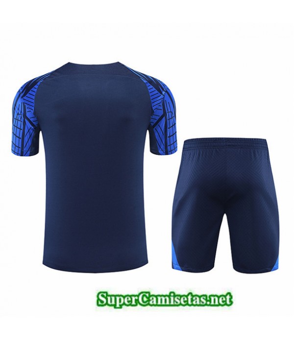 Tailandia Camiseta Kit De Entrenamiento Francia Azul Profundo 2022/23