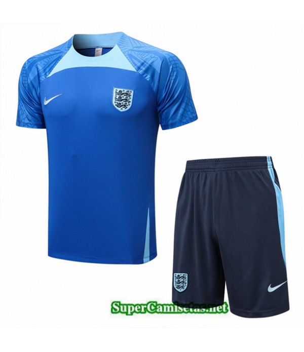 Tailandia Camiseta Kit De Entrenamiento Inglaterra Azul 2022/23