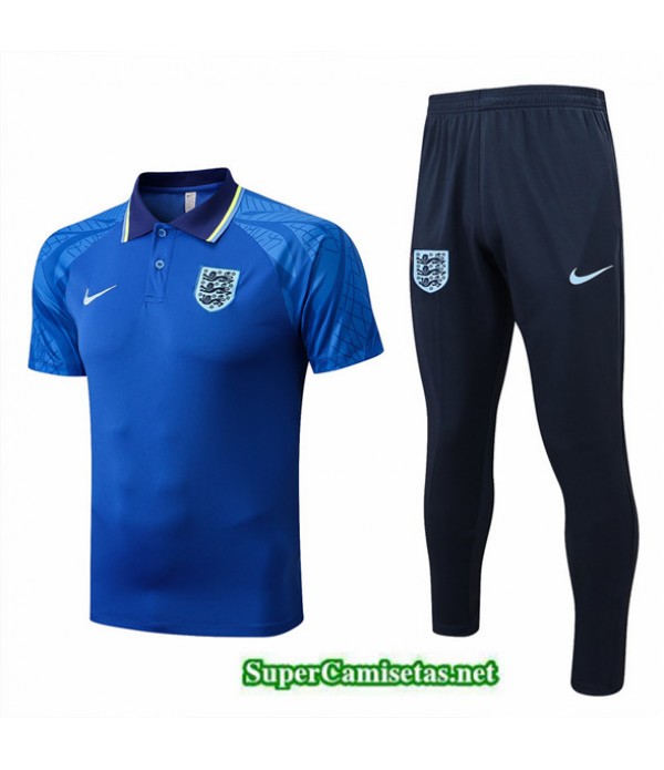 Tailandia Camiseta Kit De Entrenamiento Inglaterra Azul 2022/23