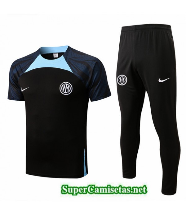 Tailandia Camiseta Kit De Entrenamiento Inter Milan Negro 2022/23