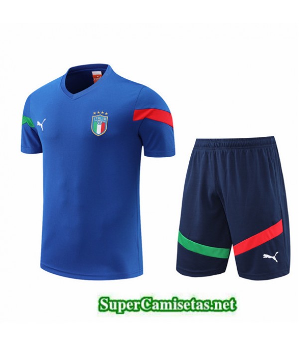 Tailandia Camiseta Kit De Entrenamiento Italia Azul 2022/23