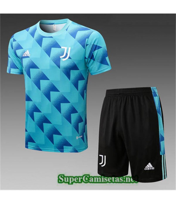 Tailandia Camiseta Kit De Entrenamiento Juventus Azul/negro 2022/23