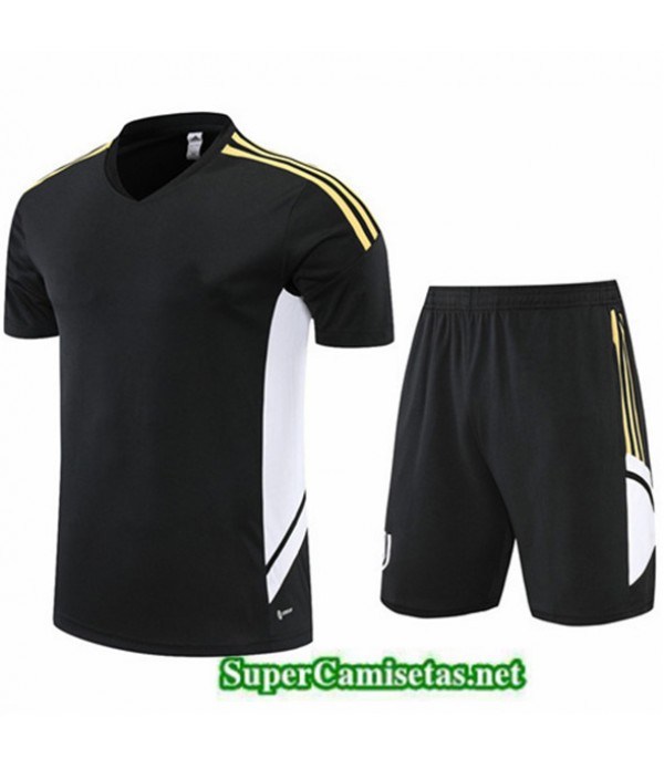 Tailandia Camiseta Kit De Entrenamiento Juventus Negro 2022/23