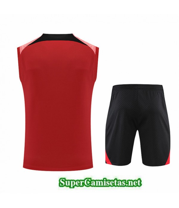 Tailandia Camiseta Kit De Entrenamiento Liverpool Debardeur Rojo/negro 2022/23