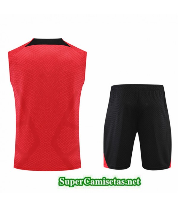 Tailandia Camiseta Kit De Entrenamiento Liverpool Debardeur Rojo/negro 2022/23