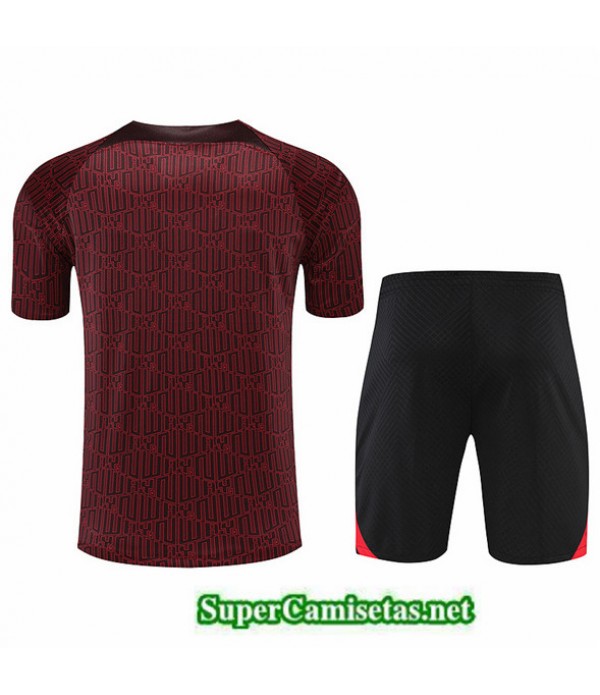 Tailandia Camiseta Kit De Entrenamiento Liverpool Rojo/negro 2022/23