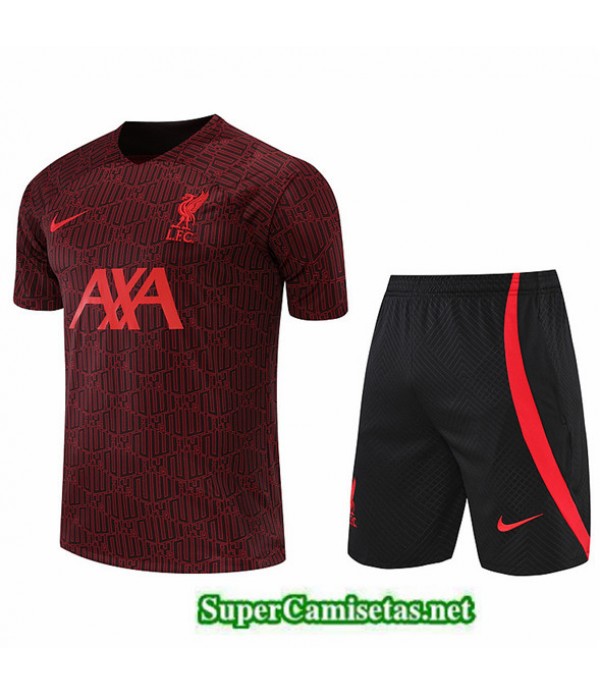 Tailandia Camiseta Kit De Entrenamiento Liverpool Rojo/negro 2022/23