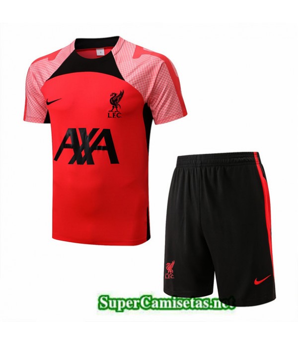 Tailandia Camiseta Kit De Entrenamiento Liverpool Rojo/negro 2022/23