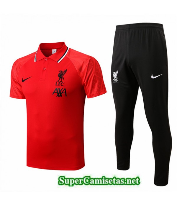 Tailandia Camiseta Kit De Entrenamiento Liverpool Rojo/negro 2022/23