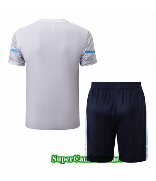 Tailandia Camiseta Kit De Entrenamiento Marsella Blanco/azul Profundo 2022/23