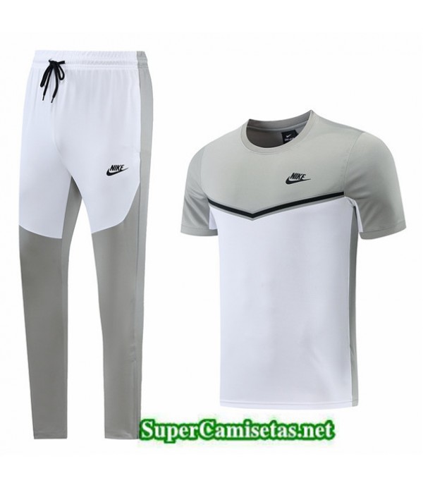Tailandia Camiseta Kit De Entrenamiento Nike Gris/blanco 2022/23