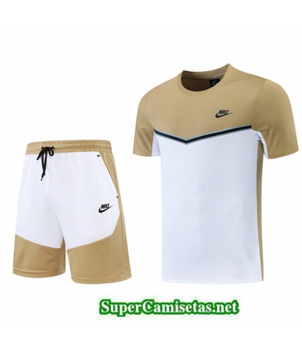 Tailandia Camiseta Kit De Entrenamiento Nike Marrón/blanco 2022/23