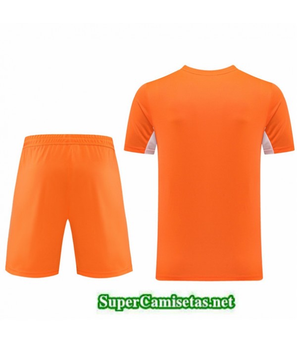 Tailandia Camiseta Kit De Entrenamiento Nike Naranja/blanco 2022/23