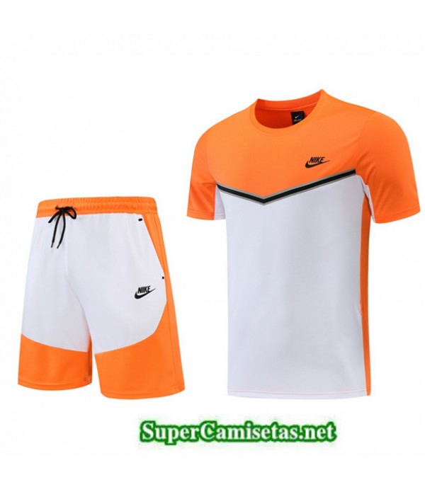 Tailandia Camiseta Kit De Entrenamiento Nike Naran...