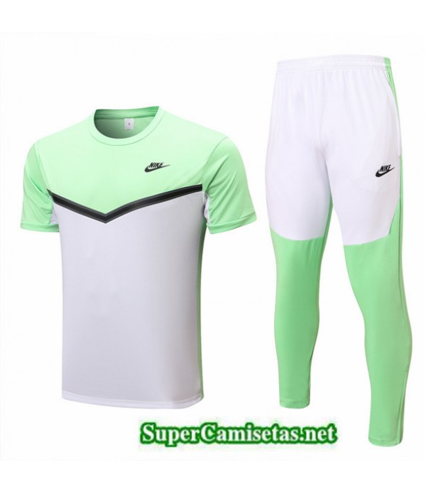 Tailandia Camiseta Kit De Entrenamiento Nike Verde/blanco 2022/23