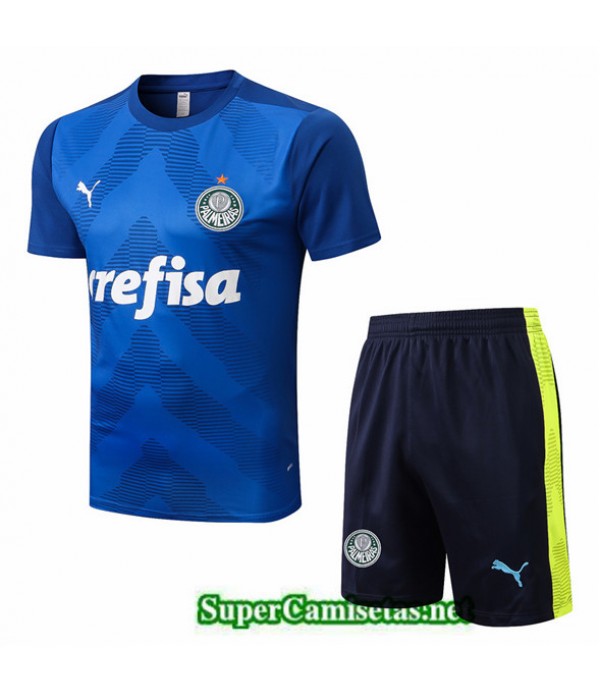 Tailandia Camiseta Kit De Entrenamiento Palmeiras Azul 2022/23