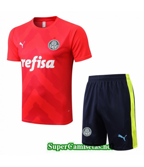 Tailandia Camiseta Kit De Entrenamiento Palmeiras Rojo/azul Profundo 2022/23