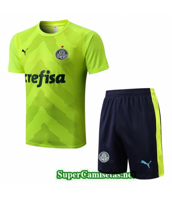 Tailandia Camiseta Kit De Entrenamiento Palmeiras Verde/azul Profundo 2022/23