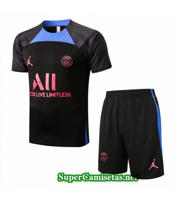 Tailandia Camiseta Kit De Entrenamiento Paris Psg Azul Profundo 2022/23