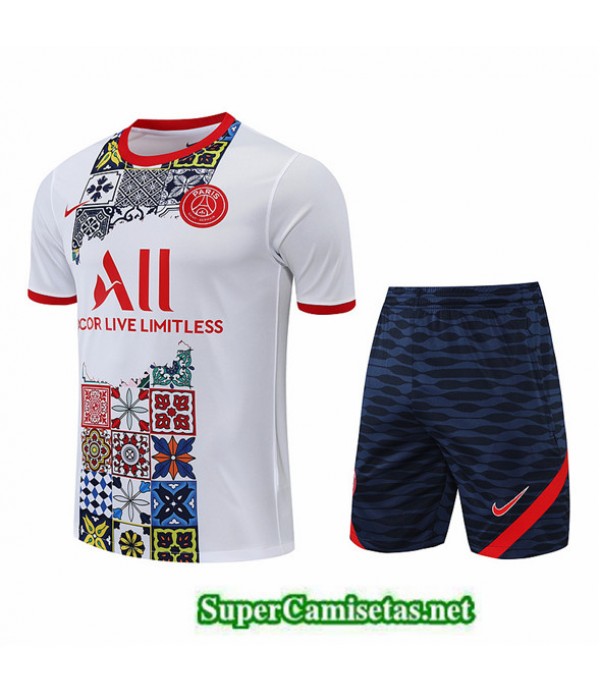 Tailandia Camiseta Kit De Entrenamiento Paris Psg Azul Profundo 2022/23
