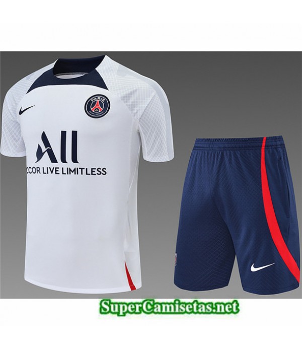 Tailandia Camiseta Kit De Entrenamiento Paris Psg Azul Profundo 2022/23